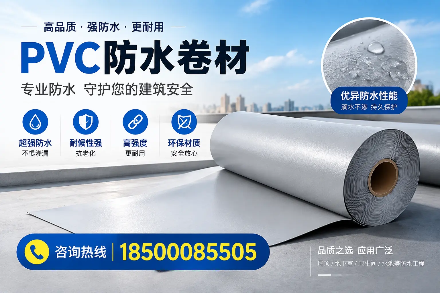 乌兰察布地区pvc防水卷材的市场现状与发展趋势